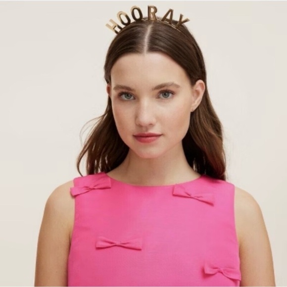 Kate Spade for Target, Gold 'Hip Hip Hooray' Headbands - Picture 3 of 4